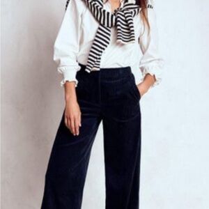 Boden Navy Belgravia Chunky Corduroy Pants, S